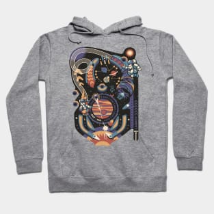 Pinball Space Machine Light by Tobe Fonseca Hoodie